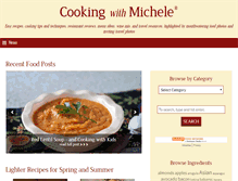 Tablet Screenshot of cookingwithmichele.com
